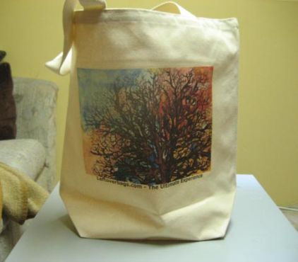 front of bag